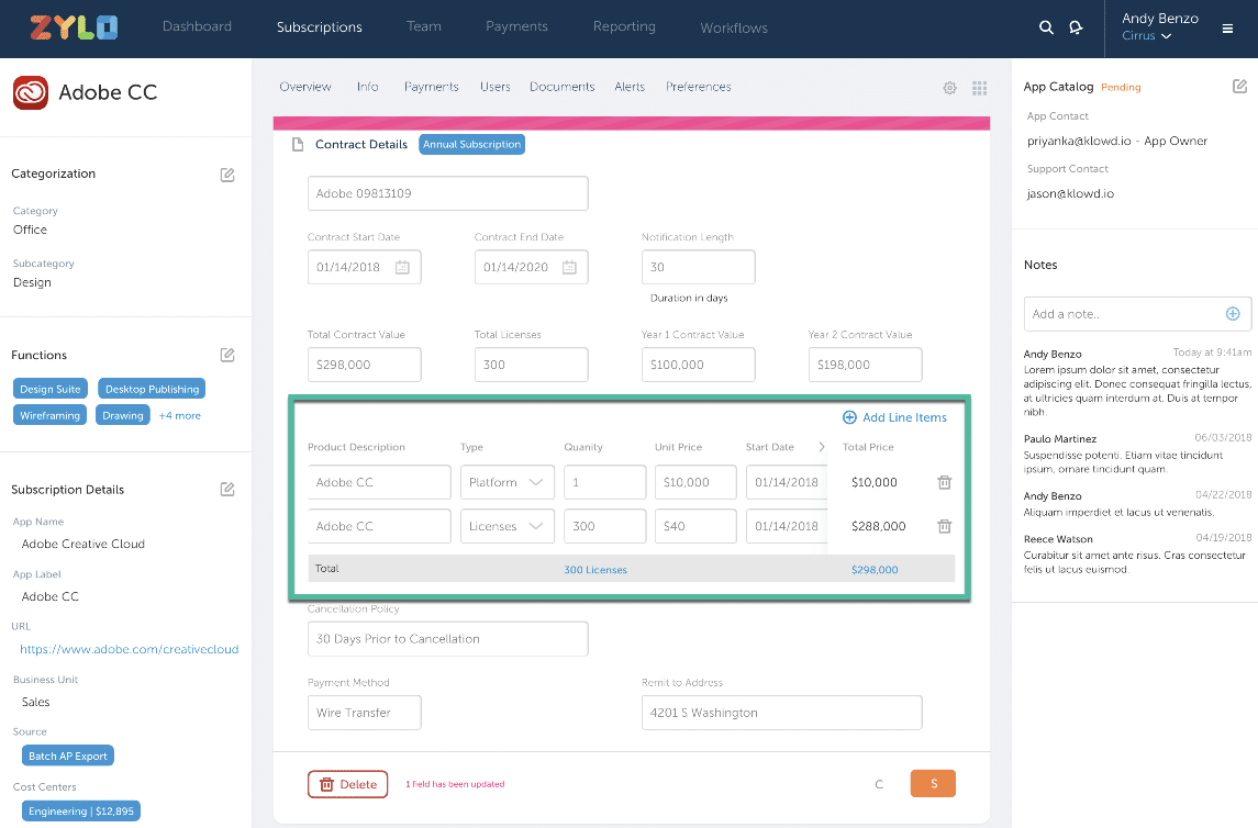 saas agreement