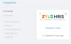 Zylo HRIS integration overlay