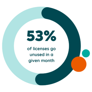 saas license usage stat