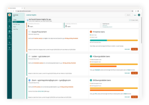 License Insights Product Screen Shot