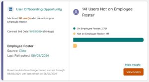 User Offboarding Insight in Zylo