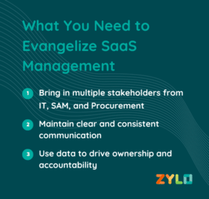 3 Requirements for Evangelizing SaaS Management