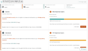 License Insights for Apps with Deprovision Opportunities