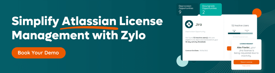 Atlassian License Management with Zylo. Request a Demo.